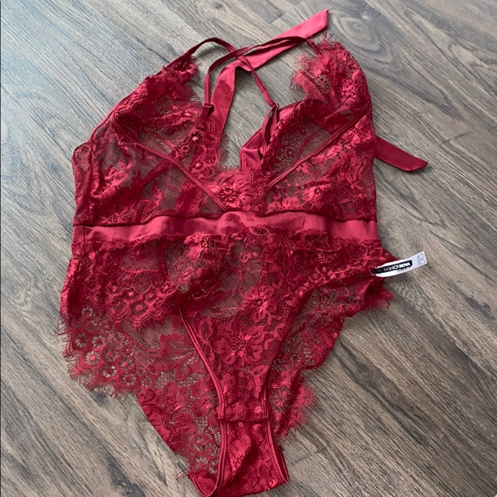 Red Lace Fashion Nova Lingerie